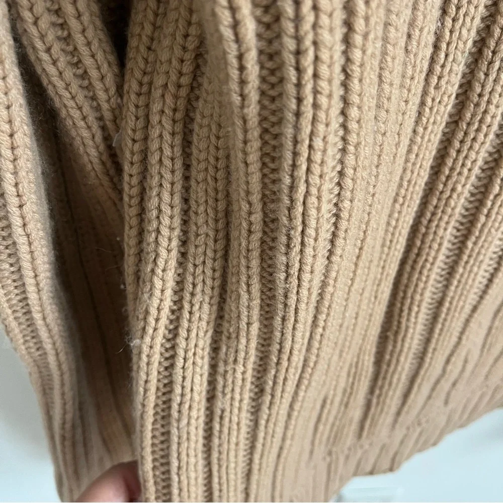 adam (by Adam Lippes) Cashmere Hooded Sweater, Tan, M